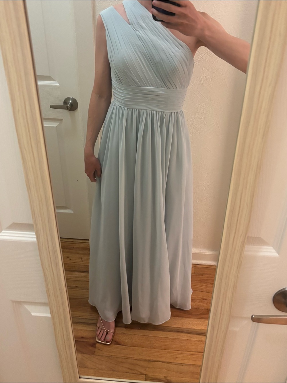 Azazie Molly Bridesmaid Dress in Mist (Light Blue)